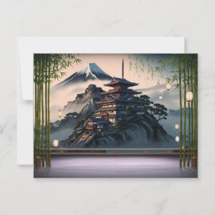 Nebst der Gebirgslandschaft Postkarte