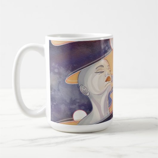 Nebula Attack und galaktische Perlenkette Kaffeetasse (Links)