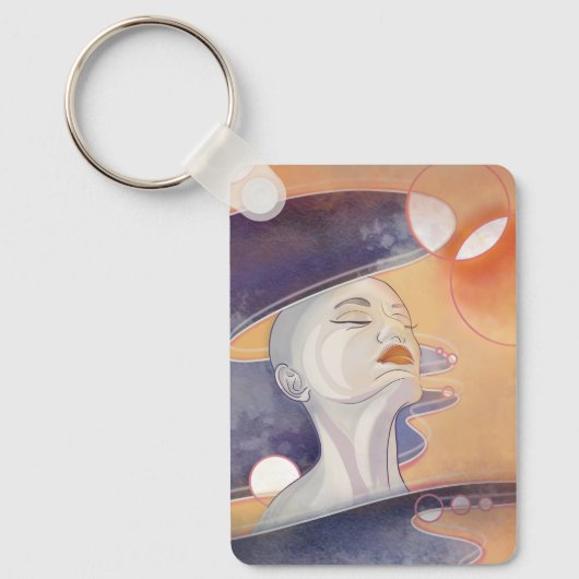 Nebula Attack und galaktische Perlenkette Schlüsselanhänger (Vorderseite)