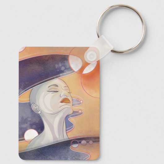 Nebula Attack und galaktische Perlenkette Schlüsselanhänger (Rückseite)