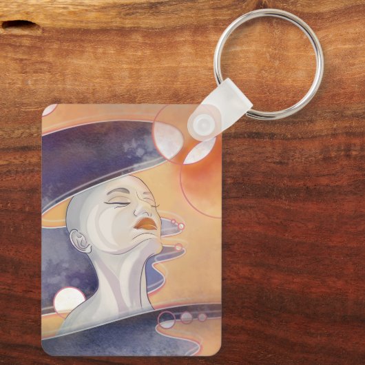 Nebula Attack und galaktische Perlenkette Schlüsselanhänger (Rückseite)