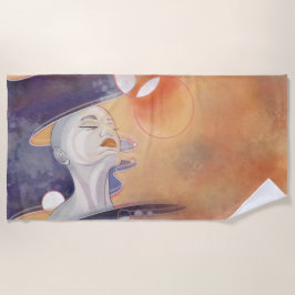 Nebula Attack und galaktische Perlenkette Strandtuch