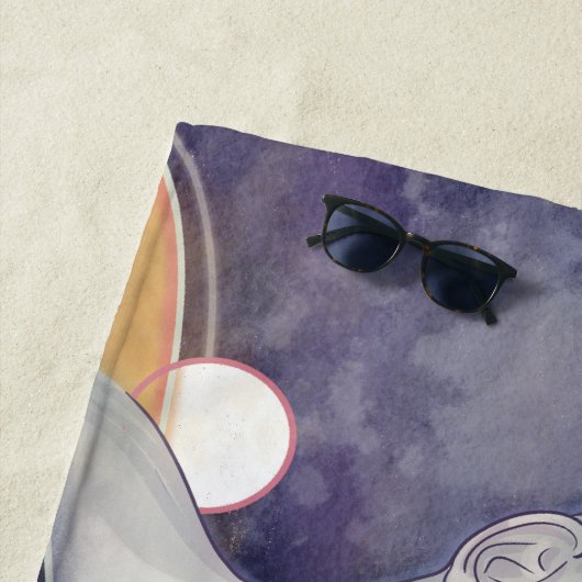 Nebula Attack und galaktische Perlenkette Strandtuch (Beispiel)