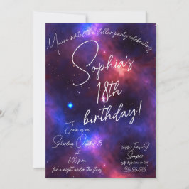 Nebula Birthday Einladung