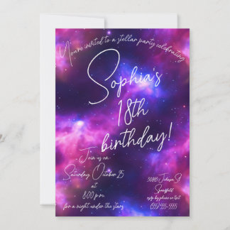 Nebula Birthday Einladung