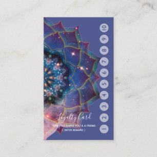 Nebula Bloom Mandala Visitenkarte