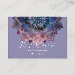 Nebula Bloom   Mandala Visitenkarte