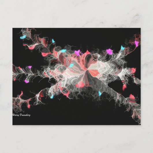 Nebula-Blume Postkarte (Vorderseite)