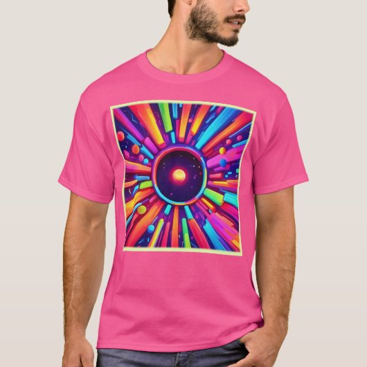 Nebula Burst: Kosmisches Kaleidoskop T-Shirt (Vorderseite)