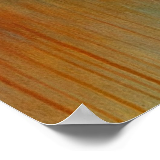 Nebula Cascade - Cyan and Crimson Abstract Drip Poster (Ecke)