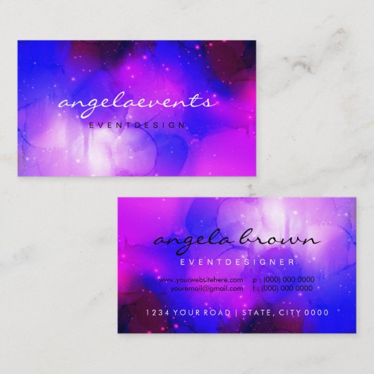 Nebula Celestial Visitenkarte (Vorne/Hinten)