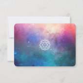Nebula & Chakra Rsvp Card Karte (Rückseite)