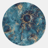 Nebula Dark Sun Custom Astronomie Umschlag Aufkleb Runder Aufkleber (Vorderseite)