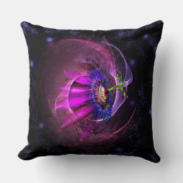 Nebula-Design in Lavendel und Schwarz-Kissen Kissen