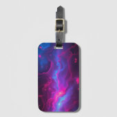 Nebula Design kosmische Abstrakte Kunst Gepäckanhänger (Vorderseite Vertikal)