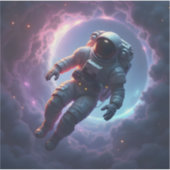 Nebula Drift - Square Vinyl Sticker (Vorderseite)