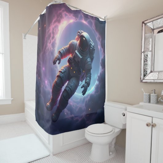 Nebula Drift: The Lone Explorer - Duschvorhang (Beispiel)