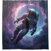 Nebula Drift: The Lone Explorer - Duschvorhang (Vorderseite)