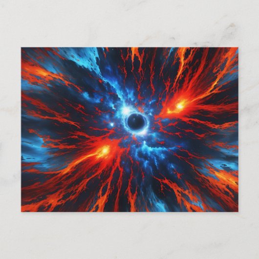 Nebula Fiery Vortex Postkarte (Vorderseite)