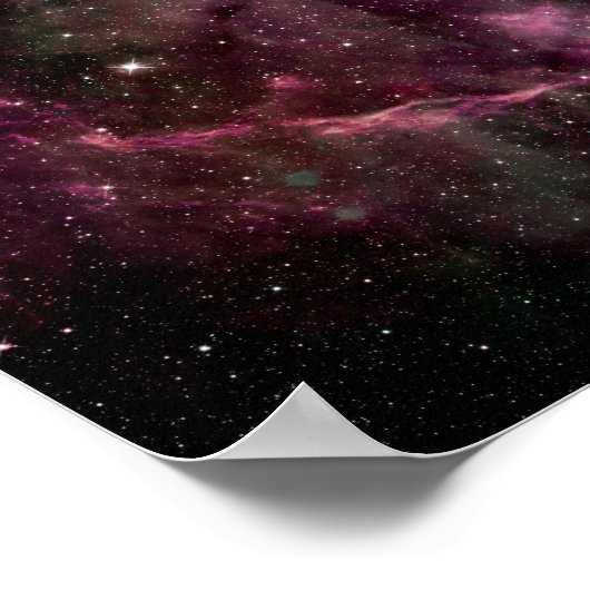 Nebula-Formation im Weltraum Poster (Ecke)