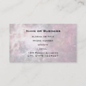 Nebula-Formation im Weltraum Visitenkarte (Rückseite)