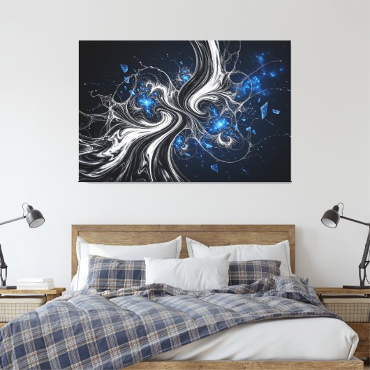 Nebula Fractalis Leinwanddruck (Insitu (Schlafzimmer))