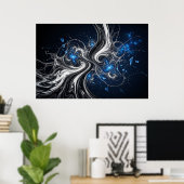 Nebula Fractalis Poster (Heimbüro)