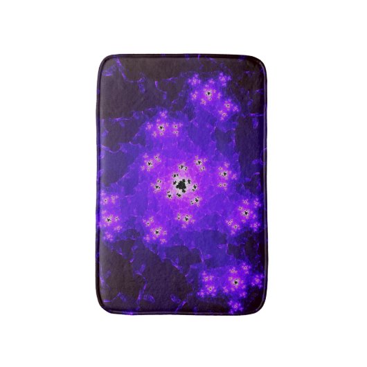 Nebula Fraktal Bath Mat Badematte (Vorderseite Vertikal)