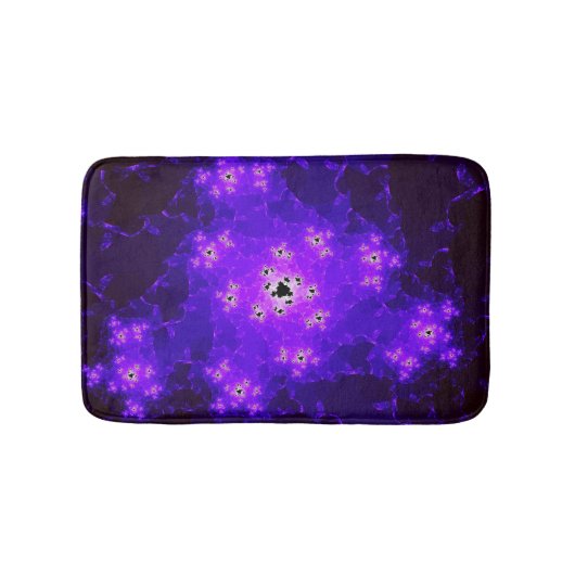 Nebula Fraktal Bath Mat Badematte (Vorderseite)