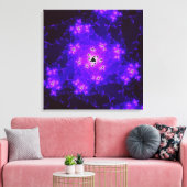 Nebula Fraktal Canvas Print Leinwanddruck (Insitu (Wohnzimmer))