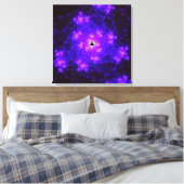 Nebula Fraktal Canvas Print Leinwanddruck (Insitu (Schlafzimmer))