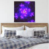 Nebula Fraktal Canvas Print Leinwanddruck (Insitu (Schlafzimmer))