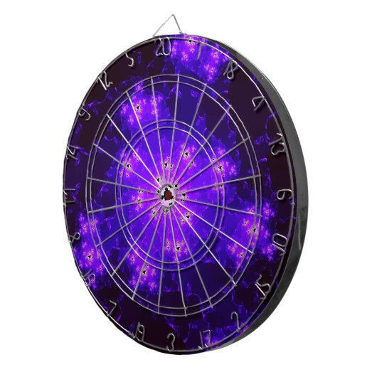 Nebula Fraktal Dartboard Dartscheibe (Vorderseite rechts)