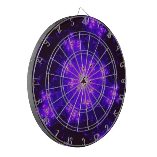Nebula Fraktal Dartboard Dartscheibe (Vorderseite Links)