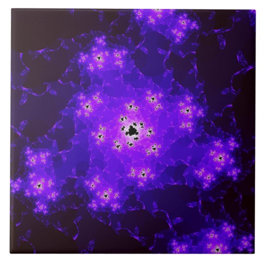 Nebula Fraktal Keramik Tile Fliese (Vorderseite)