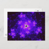 Nebula Fraktal Postkarte (Vorne/Hinten)