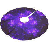 Nebula Fraktal Tree Skirt Polyester Weihnachtsbaumdecke (Schrägansicht)