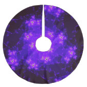 Nebula Fraktal Tree Skirt Polyester Weihnachtsbaumdecke (Vorderseite)