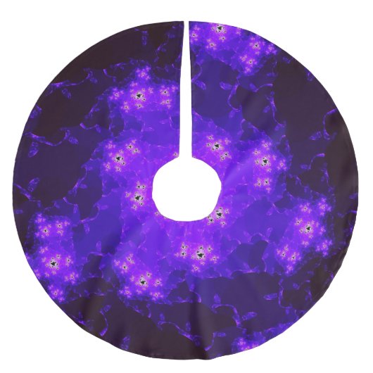 Nebula Fraktal Tree Skirt Polyester Weihnachtsbaumdecke (Vorderseite)