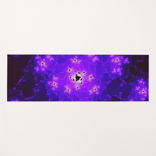 Nebula Fraktal Yoga Mat Yogamatte (Vorderseite (Horizontal))