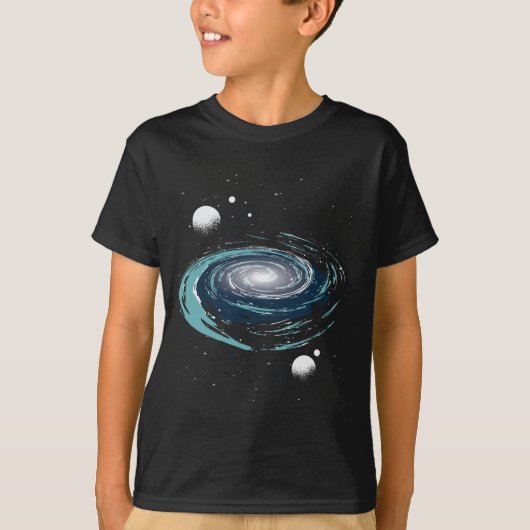 Nebula Galaktische Kunst T-Shirt (Vorderseite)