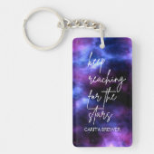 Nebula Galaxy Inspiration Akryllischer Schlüsselan Schlüsselanhänger (Vorderseite)