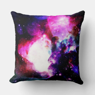 Nebula Galaxy Pink Lila Blue Kissen