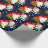 Nebula Galaxy Rainbow Geschenkpapier (Ecke)