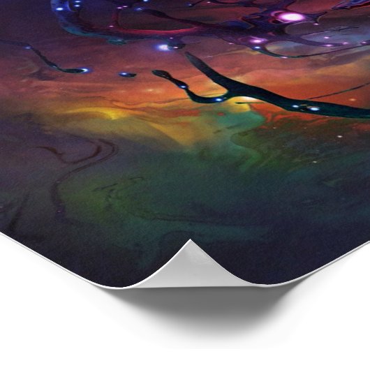 Nebula Gemälde von Brian dem Traktor Poster (Ecke)