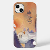 Nebula Goddess Personalisierter Name Case-Mate iPhone Hülle (Rückseite)