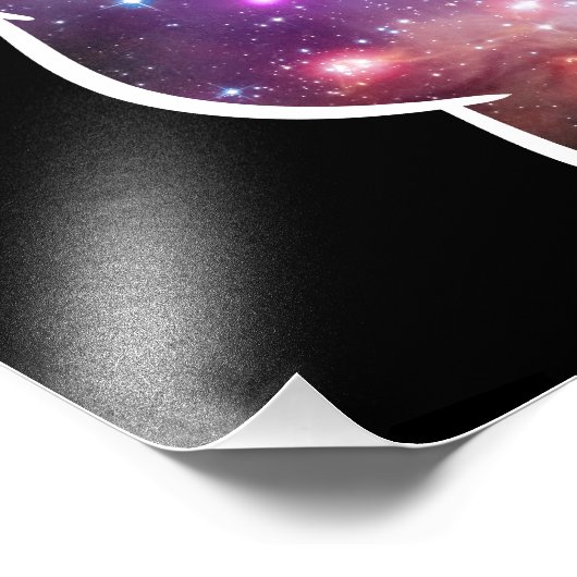 Nebula Hand Print Fotodruck (Ecke)