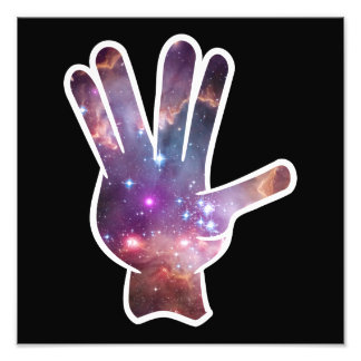 Nebula Hand Print Fotodruck