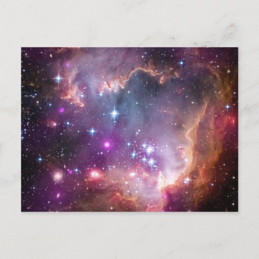 Nebula helle Weltraum Sterne Galaxie Hipster Geek Postkarte (Vorderseite)