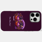 Nebula Himmlischer Kaffee Katzen Süß Lila Case-Mate iPhone Hülle (Rückseite (Horizontal))
